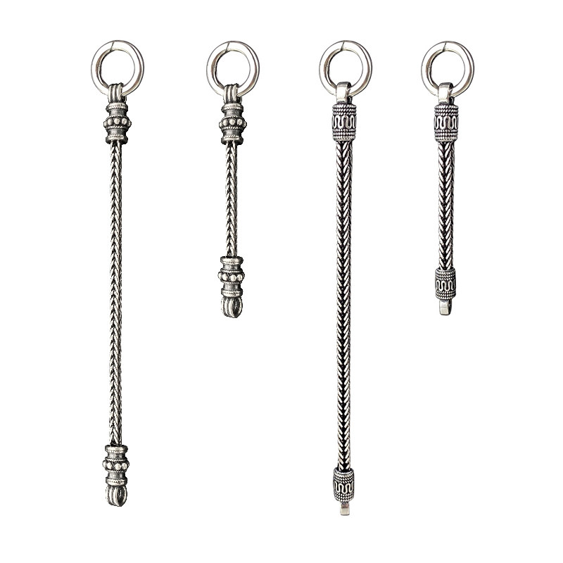 不拘925纯银复古延长链双挂三四挂佛牌链多挂项链弹簧扣挂坠子,饰品/流行首饰/时尚饰品新,项链,淘宝优惠券,粉丝福利购,淘宝优惠卷