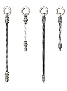 不拘925纯银复古延长链双挂三四挂佛牌链多挂项链弹簧扣挂坠子