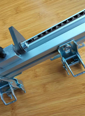 木工靠山靠尺铝合金锯台翻转合页台锯推杆机械快速夹锁紧固定
