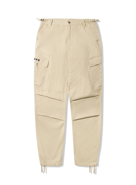 中国李宁休闲裤冬男时尚系列舒适简约宽松梭织直筒裤AKXU567-B品