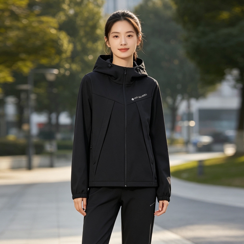 李宁女子健身系列宽松型防泼水加绒运动风衣AFDUB94-2-B品