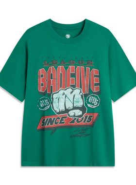 LI-NING/李宁夏季男款休闲运动舒适百搭纯棉圆领T恤AHSU593-B品