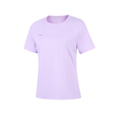 李宁夏季 T恤女圆领宽松透气ATSV436 舒适运动健身速干短袖