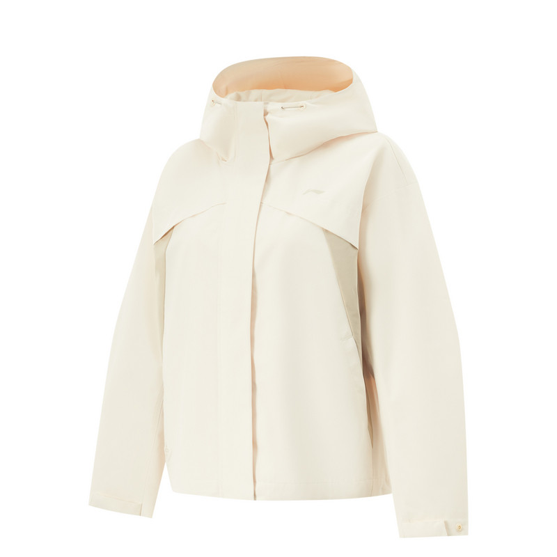 李宁正品2025女士春秋梭织舒适休闲简约运动夹克风衣外套AFDV742