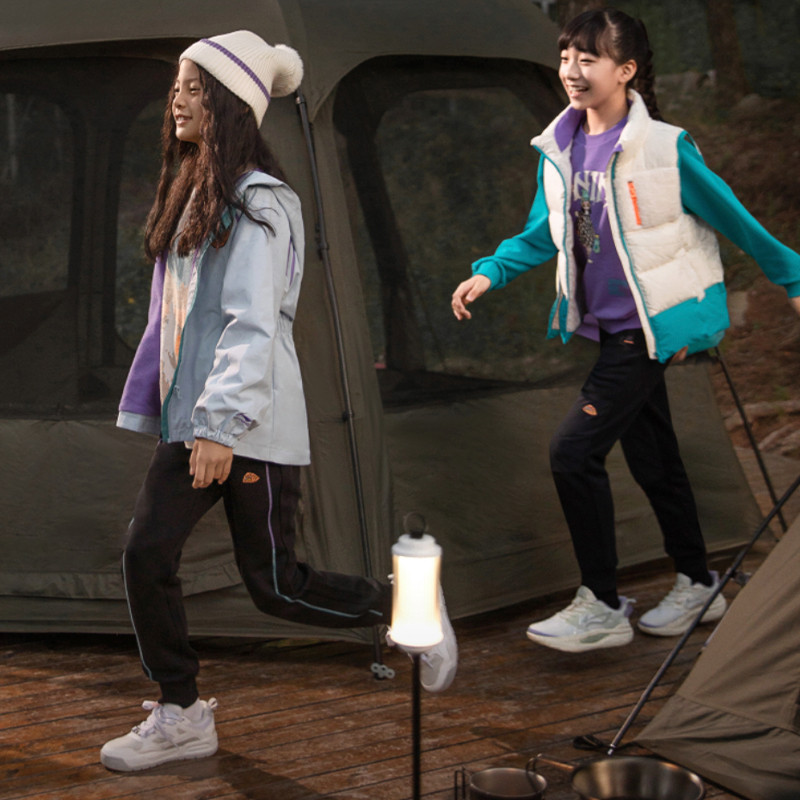 李宁童装女大童运动生活系列宽松休闲套头编织衫YMBT028-B品