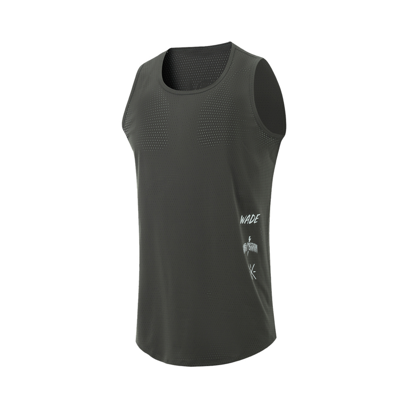 李宁健身背心秋季韦德系列男子吸汗透气舒适无袖T恤AVSU021