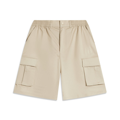 LI-NING/李宁男子时尚舒适中国文化运动宽松休闲短裤AKSU319-B品