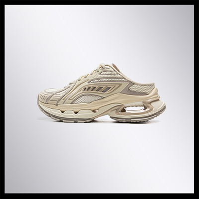 中国李宁烈骏BOW 穆勒女子春夏休闲半拖时尚舒适运动鞋AZGV060