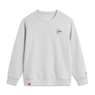 李宁卫衣男童春季 B品 运动生活舒适常规套头无帽卫衣YWDU019