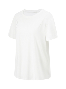 李宁短袖夏季女跑训系列时尚透气简约宽松圆领短袖T恤ATSU482-B品