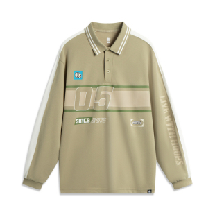 T恤APLV411 反伍系列宽松透气长袖 李宁男子POLO衫 长袖