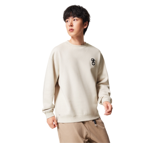 李宁卫衣冬男子反伍系列时尚加绒保暖宽松套头无帽卫衣AWDV879-