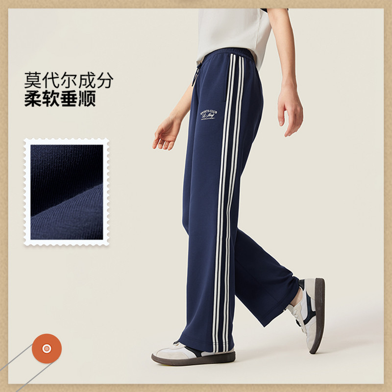 LINING李宁春季女子运动潮流系列休闲时尚吸汗速干直筒裤AKLV356