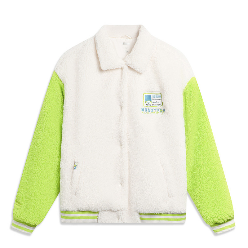 李宁女休闲保暖外套冬款长袖时尚舒适百搭棉服AJMT084-B品
