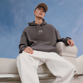 李宁男女同款 运动生活休闲时尚 简约百搭宽松连帽卫衣AWDU923