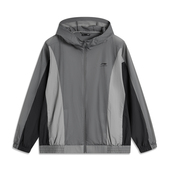 李宁风衣男春季 运动生活系列透气宽松休闲运动风衣AFDU667 B品