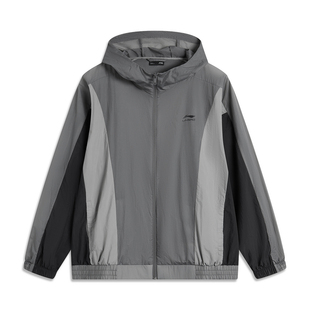 李宁风衣男春季 B品 运动生活系列透气宽松休闲运动风衣AFDU667