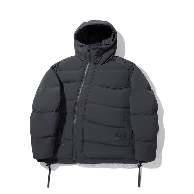 中国李宁男子成龙联名功夫系列纯色连帽宽松羽绒服AYMU699-B品
