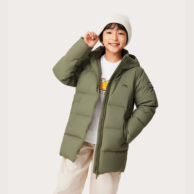 LI-NING/李宁保暖连帽中长款