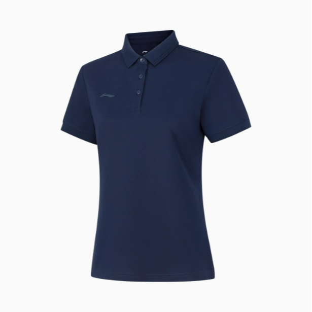 李宁2024春季团购运动Polo衫女士商务翻领速干短袖T恤APLU198-B品