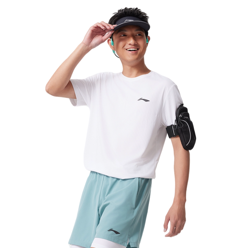 2025李宁专业跑步正品夏季男子反光速干透气短袖T恤ATSV471
