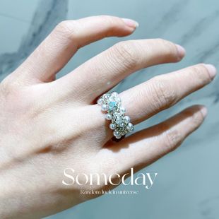 满天星串珠戒指材料包爆闪显白高保色闺蜜朋友礼物成品可定制