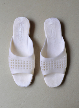 越南老款男士女士橡胶套脚拖鞋浴室防滑生胶鞋中老年人套脚凉拖鞋