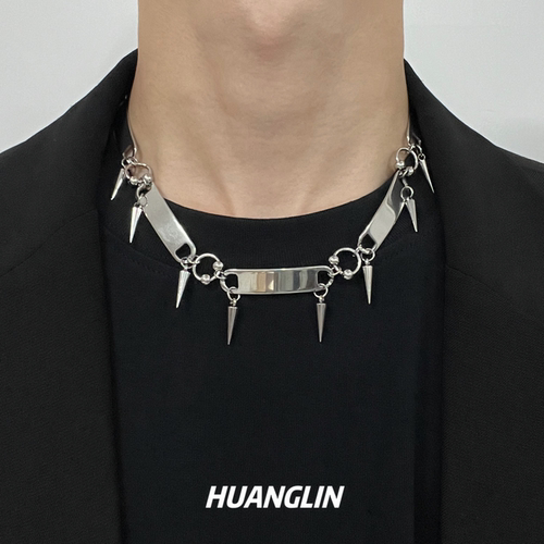 个性朋克嘻哈金属链条项圈