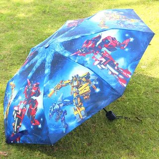 儿童卡通折叠雨伞男孩女生小学生三折伞幼儿园中小孩中大童雨伞