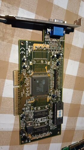 微星 MS 4415 cirrus logic agp 2x 拆机老显卡