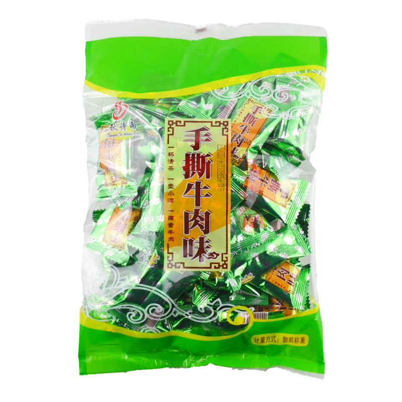 秋诗雨手撕牛肉味辣条开袋即食