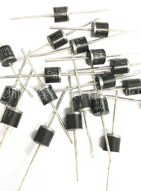 直插 FR607 6A 1000V 高频快恢复二极管 DO-41全新现货一盒200个