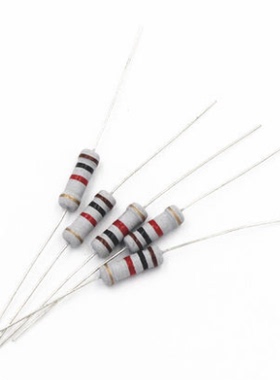 1W碳膜电阻器5%47欧 200R 1.2K 20K 75K 150K 240K 510K 1包200只