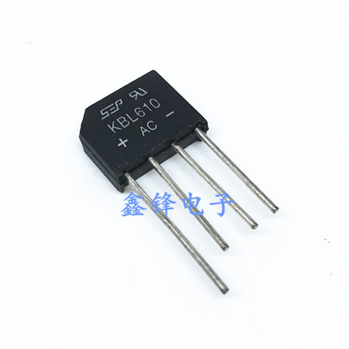 全新 KBL608 KBL610 6A/800V/1000V 扁桥 整流桥堆 桥式整流器