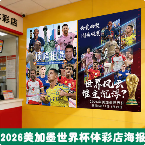 2026世界杯装饰球星海报