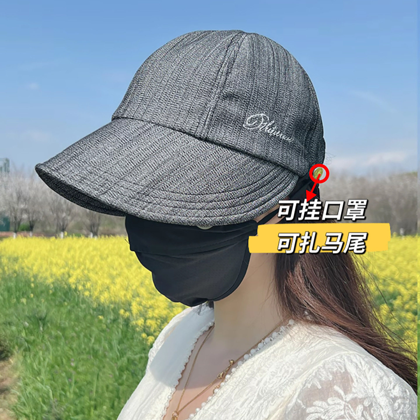 韩版定制亚麻透气遮阳百搭鸭舌帽