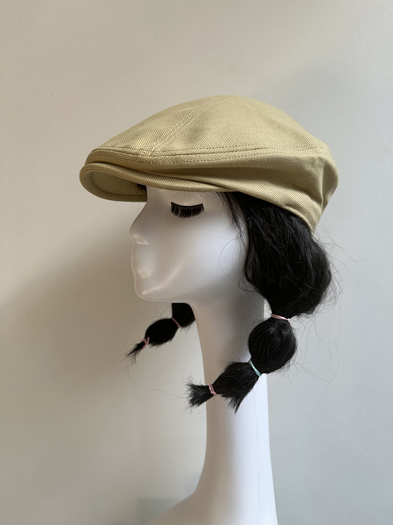 春夏卡其帽子男士轻薄亚麻棉质鸭舌帽复古贝雷帽女休闲百搭夏天前