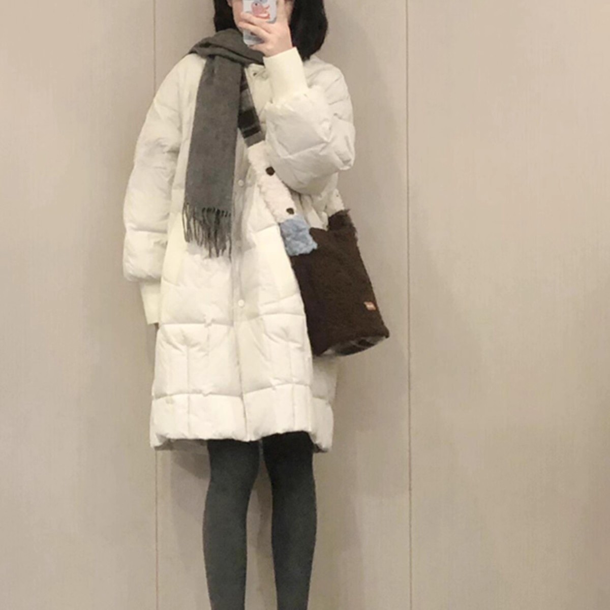 2025韩系加厚圆领中长款棉服女冬季棉衣棉袄爆款保暖舒适宽松外套