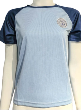 深圳明德校服  浅蓝色速干衣  中小学同款  纵越校服