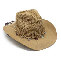 Bohemian cowboy Straw hats for men and women, summer western cowboy beach hats, sun protection straw hats thumbnail 8