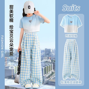 女童夏季洋气短袖套装女宝夏装潮