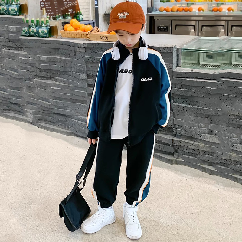 男童运动套装2026新款儿童装中大童春秋款运动服帅气炸街潮两件套