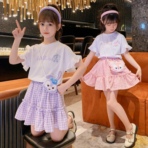 韩版夏季网红套装裙女童公主裙潮