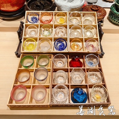 善渊玻璃清酒杯烈酒杯一口杯