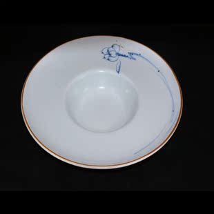 日式创意陶瓷刺身盘草帽盘前菜盘创意西餐盘圆盘冷菜盘鱼盘