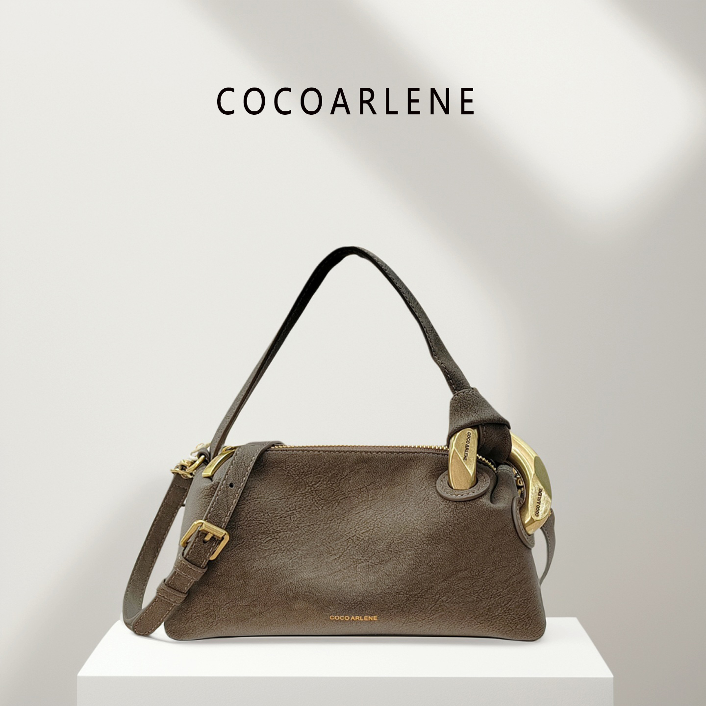 cocoarlene包包新款擦色软皮枕头包时尚百搭洋气小众手提斜挎包潮