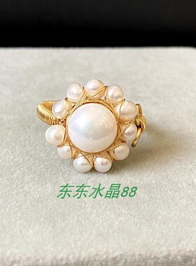 14k包金绕线天然淡水手工