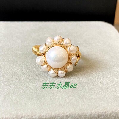 14k包金绕线天然淡水手工
