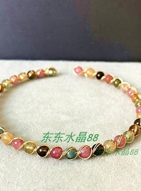 天然原创包金绕线手工老矿红彩