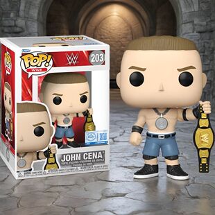 Funko POP 摔跤周边POP WWE:第 29 季约翰・塞纳(带旋转腰带)礼物